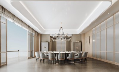 新中式包厢3D模型下载